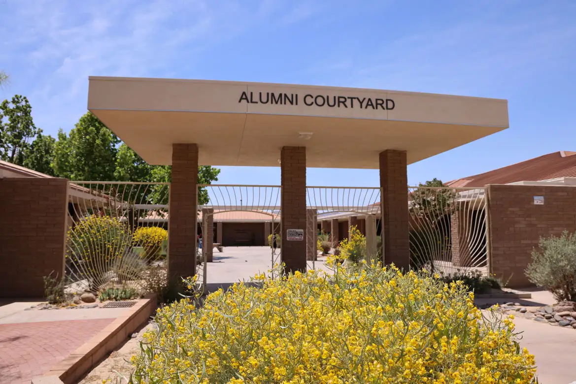 copper mountain college alumni courtyard entrance