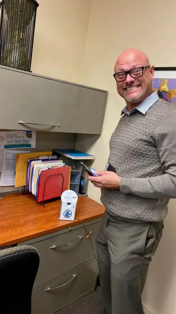 President Otten at his desk