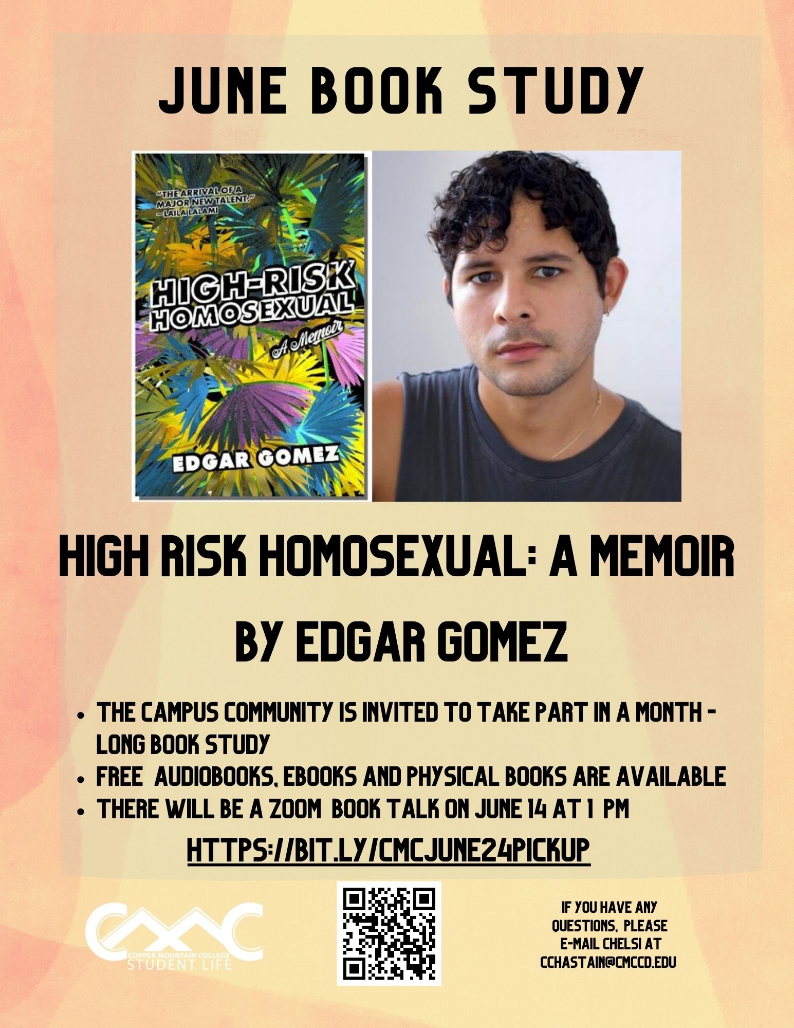 June Book Study of High Risk Homosexual: A Memoir by Edgar Gomez