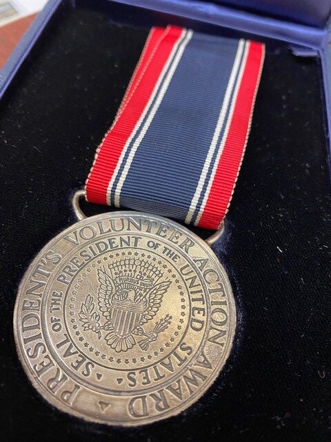 Medal from President Reagan