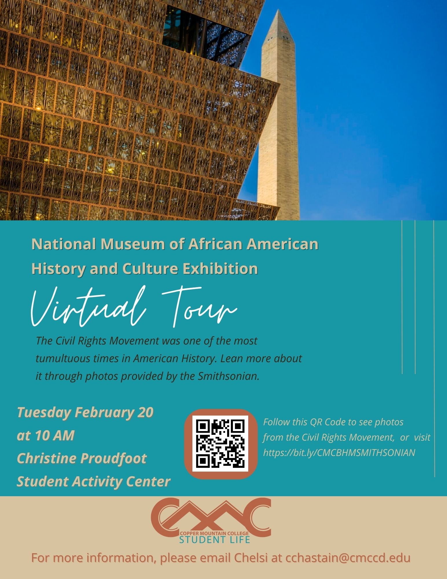 Take a virtual tour of the Civil Rights Movement on February 20th at 10 am