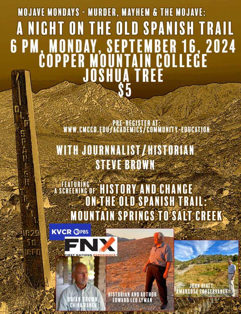 Promotional poster for A Night on the Old Spanish Trail.