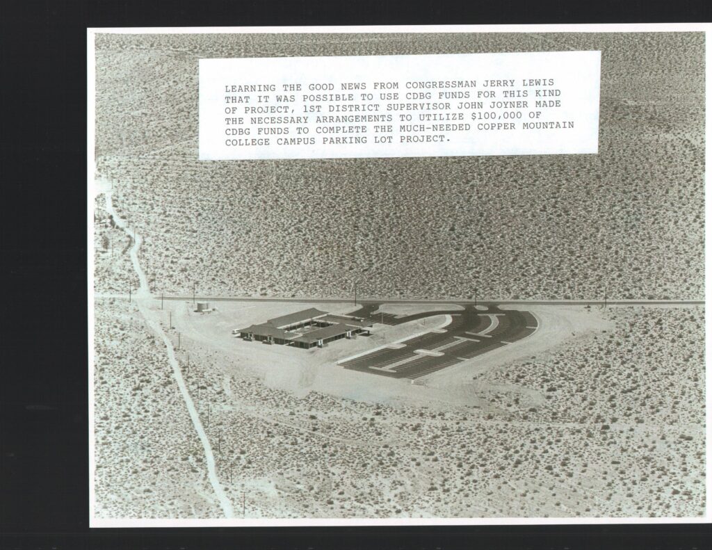 Aerial view of the CMC campus in the 1980s.