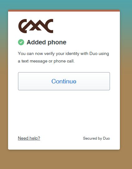 Successfully added phone number