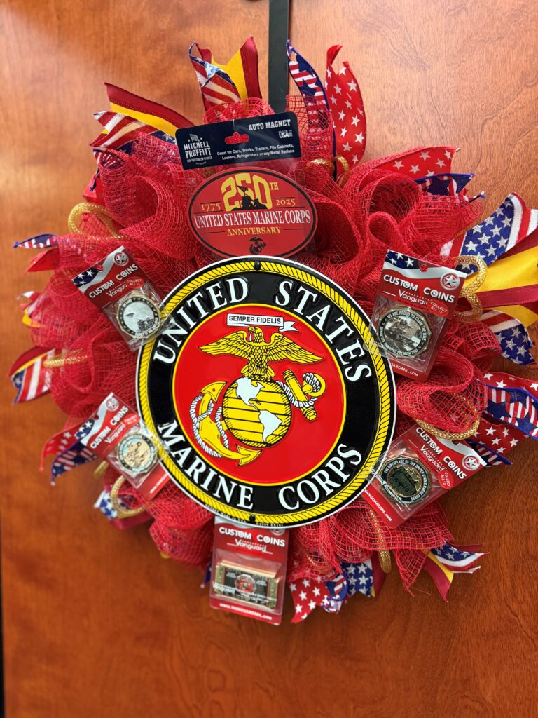 Marine Corps wreath for Festival of Wreaths 2025.
