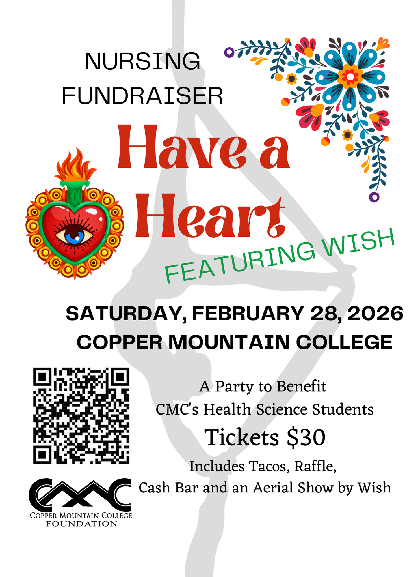 Flyer Have a Heart Nursing Fundraiser 2/28/26