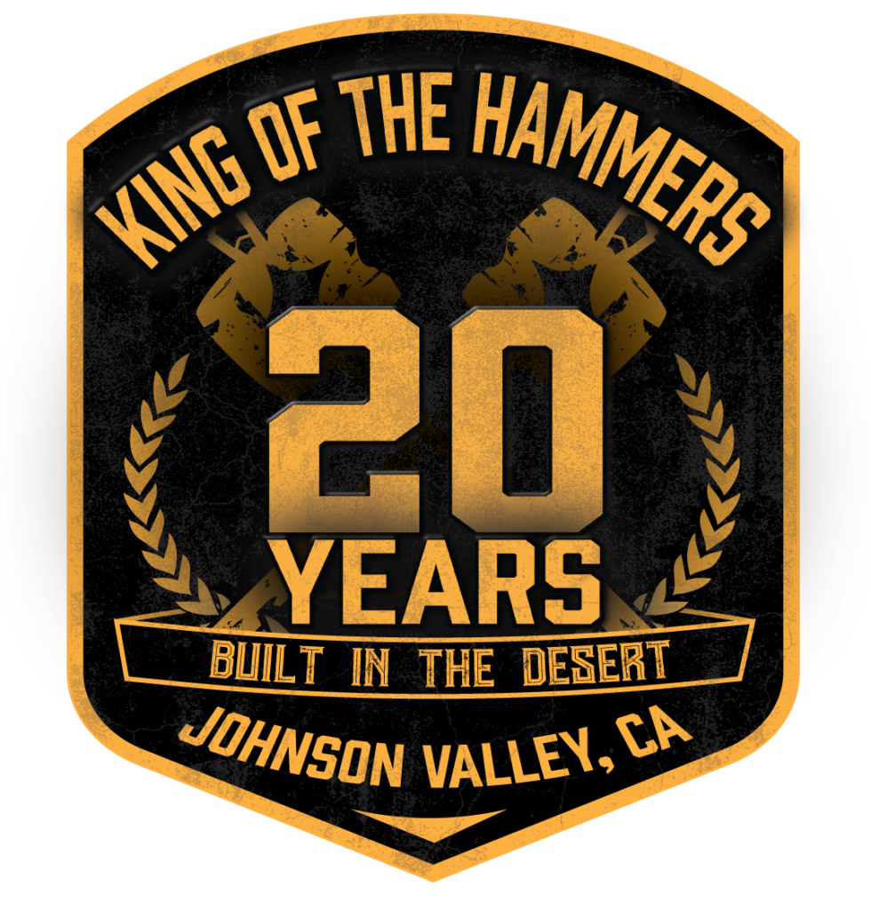 King of the Hammers 20th anniversary logo