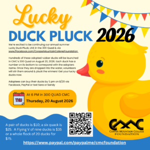 Flyer for annual fundraiser of Lucky Duck Pluck