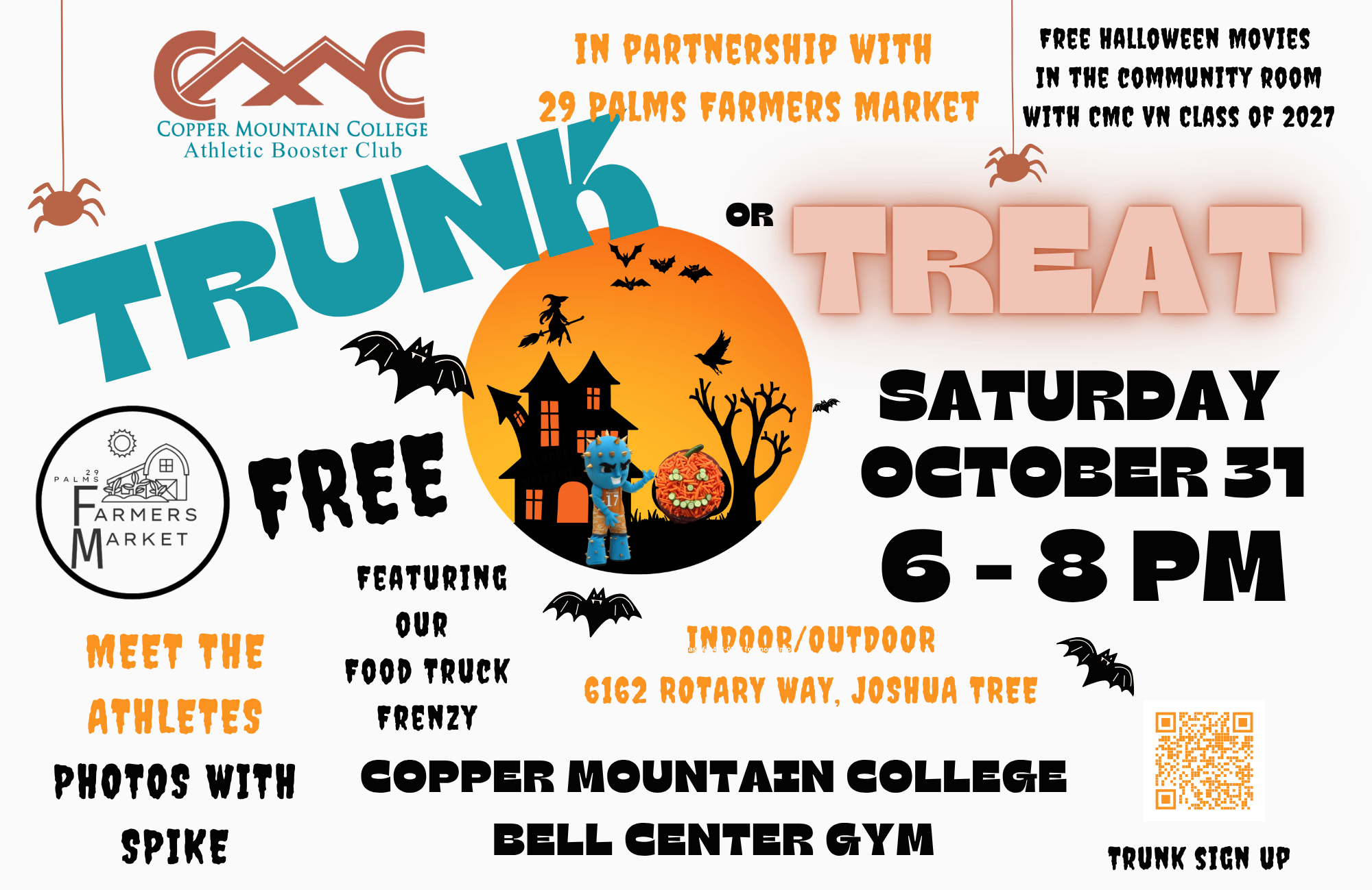 Flyer for Trunk or Treat event in Bell Center on October 31, 2026